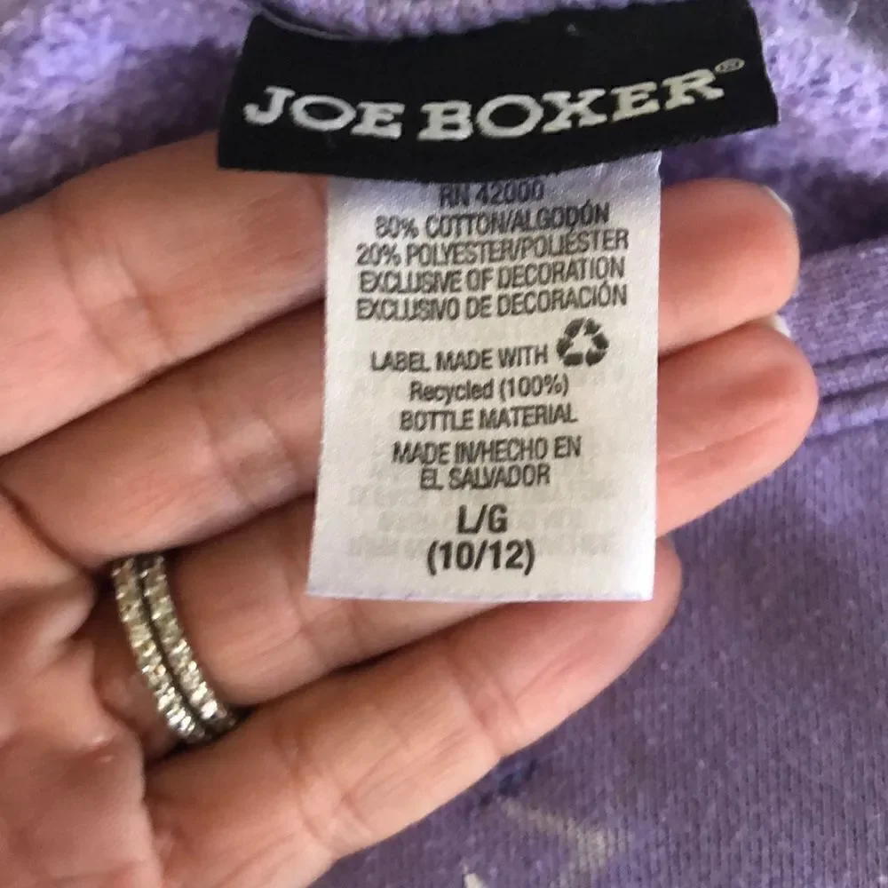 Joe Boxer Purple unicorn girls sweatshirt 10/12